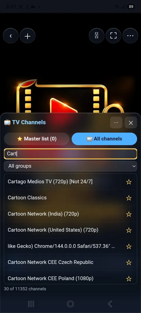 Search by name (for example “Cart”)
